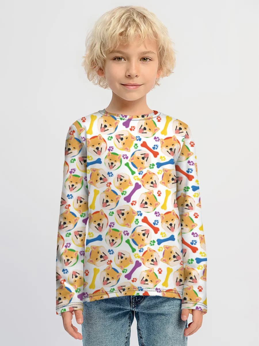T-shirt manches longues coton garçon