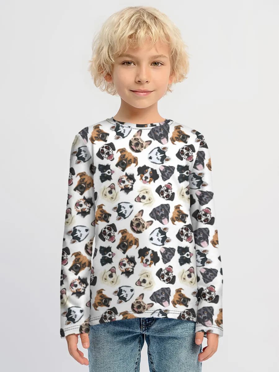 Camiseta Manga Larga de Algodón Niño