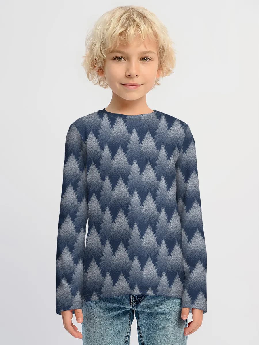 Boys' cotton long sleeve shirt