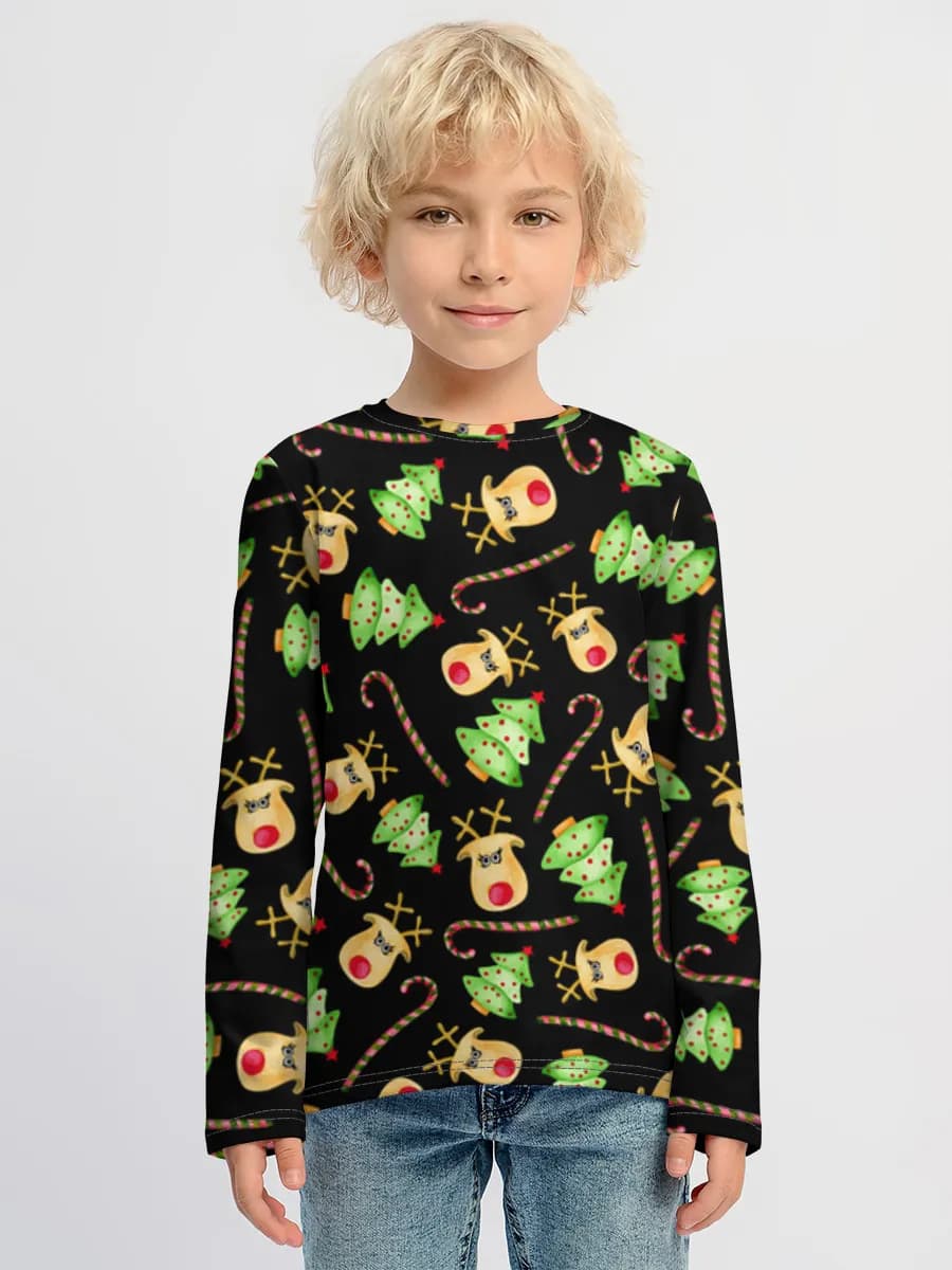 T-shirt manches longues coton garçon