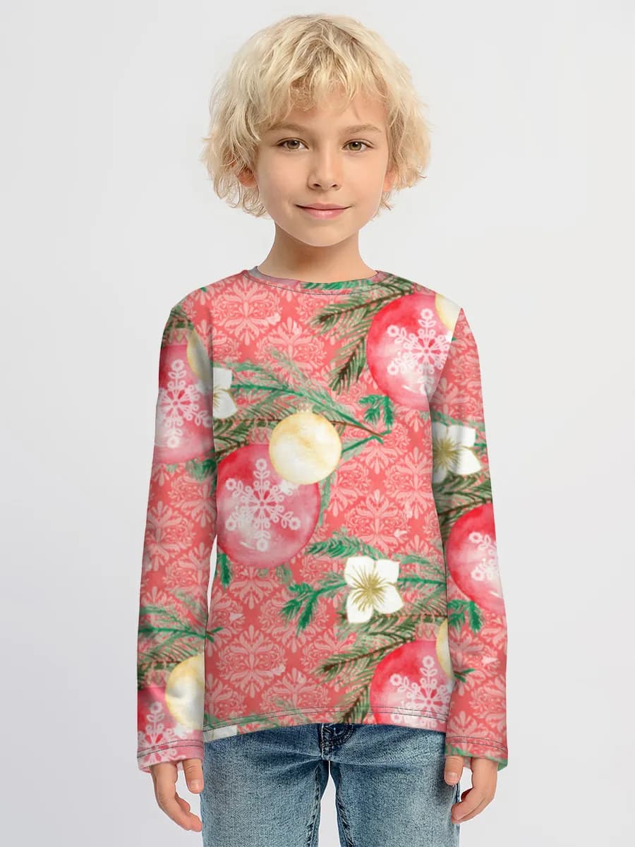 Boys' cotton long sleeve shirt