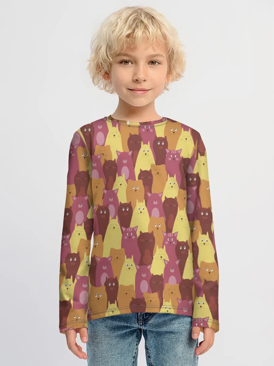 T-shirt manches longues coton garçon