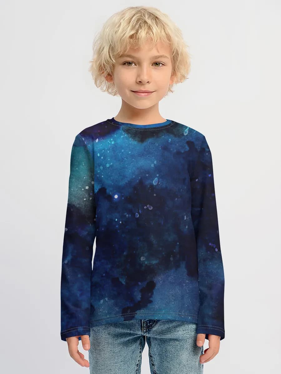 Boys' cotton long sleeve shirt