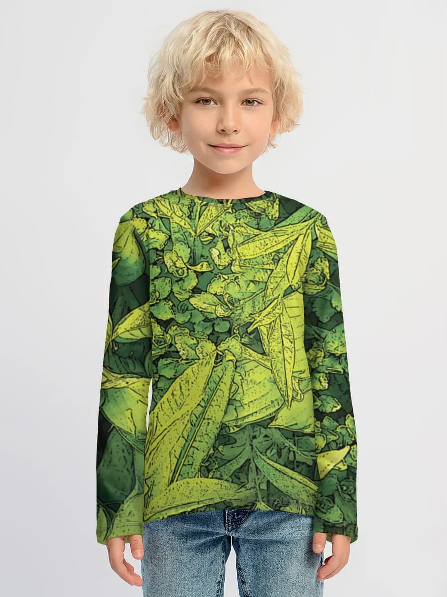 Baumwoll-Langarmshirt Jungen