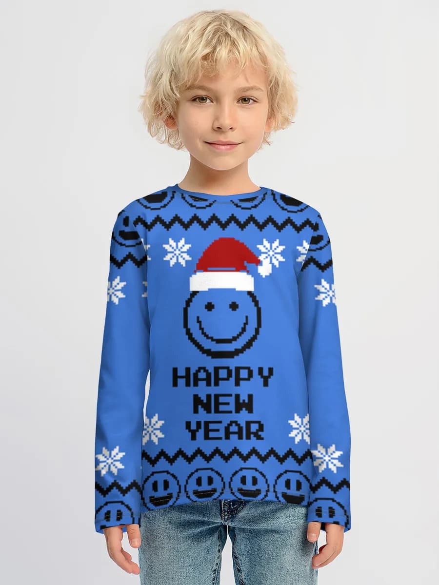 Baumwoll-Langarmshirt Jungen