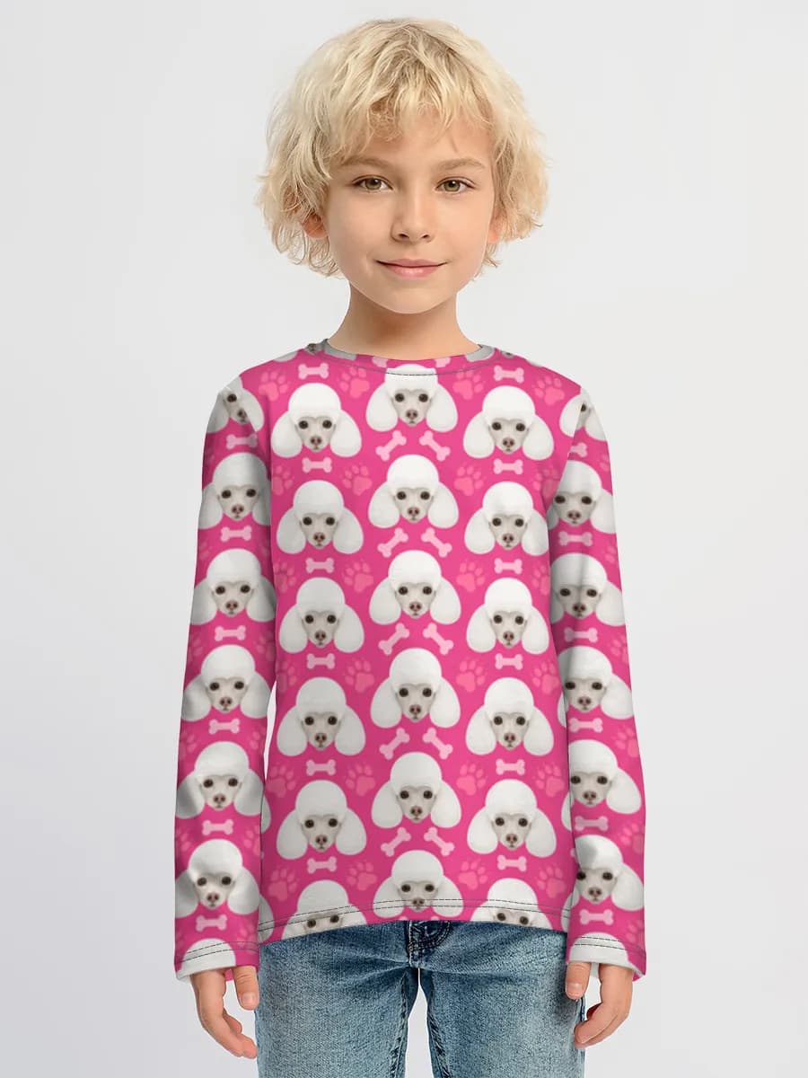 Baumwoll-Langarmshirt Jungen