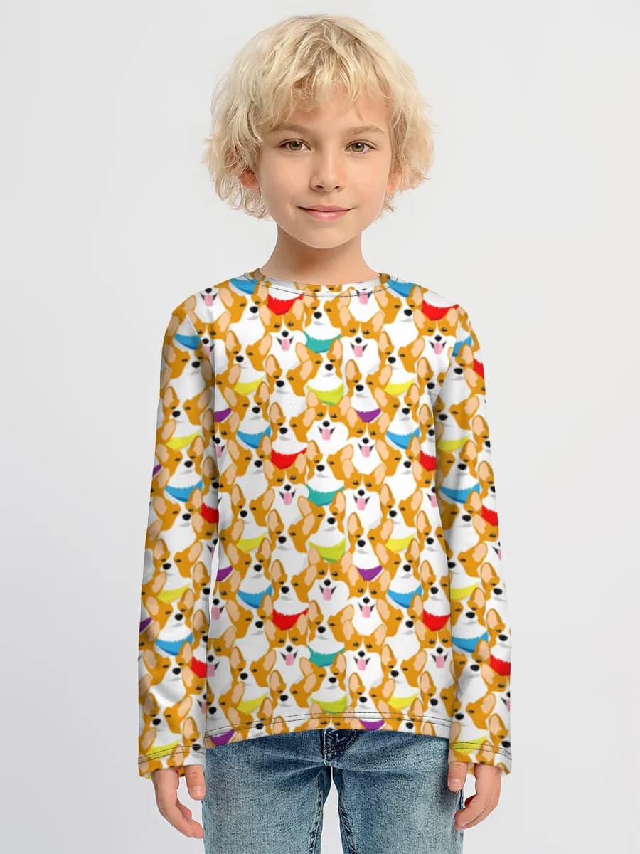 Camiseta Manga Larga de Algodón Niño