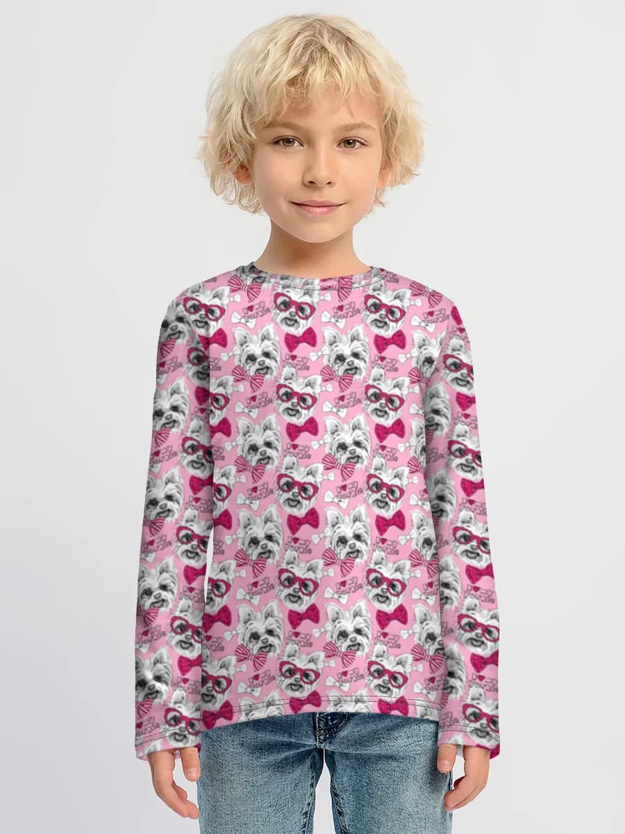 Camiseta Manga Larga de Algodón Niño