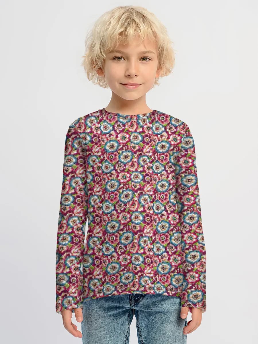 Boys' cotton long sleeve shirt