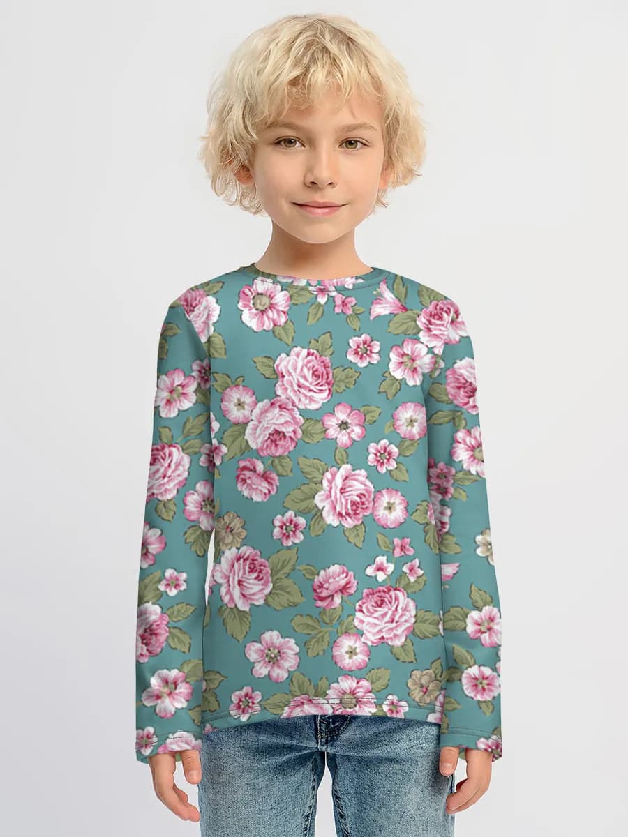 Boys' cotton long sleeve shirt