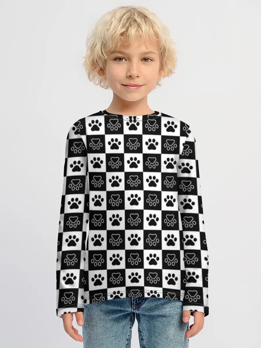 Boys' cotton long sleeve shirt