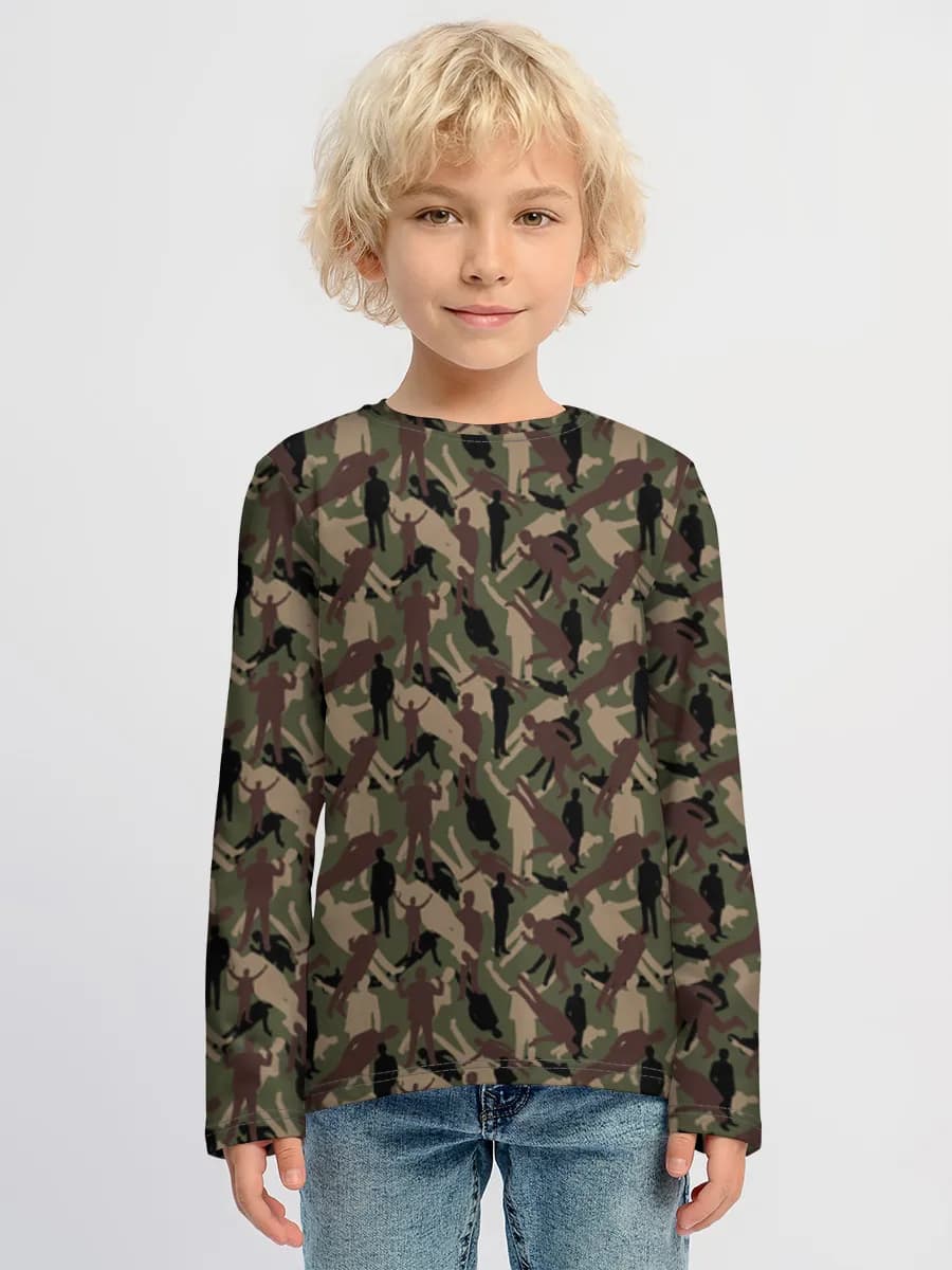 Baumwoll-Langarmshirt Jungen