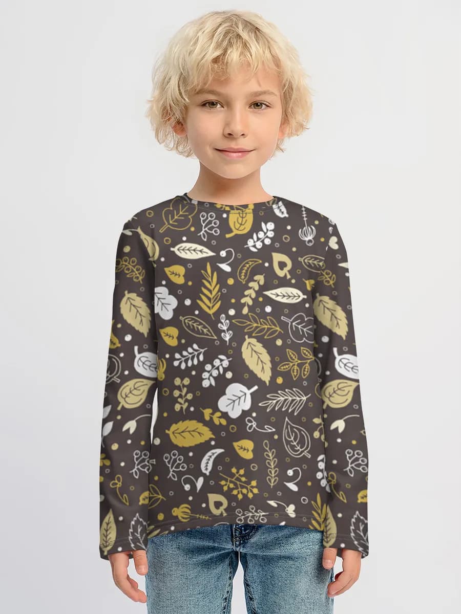 Baumwoll-Langarmshirt Jungen