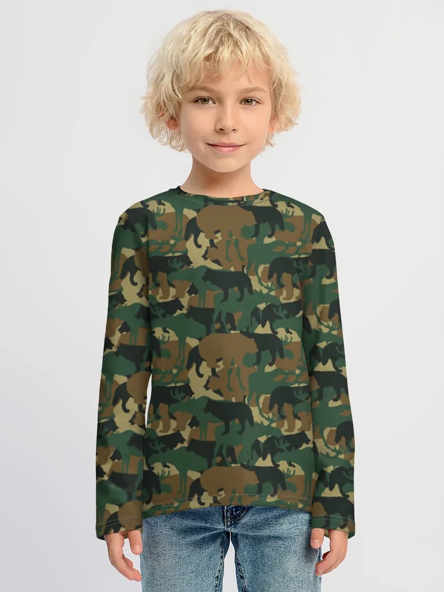 Boys' cotton long sleeve shirt