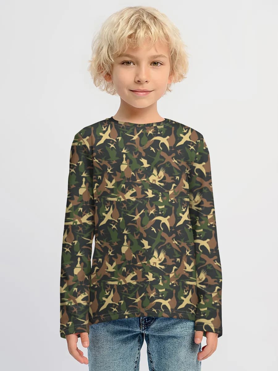 Camiseta Manga Larga de Algodón Niño