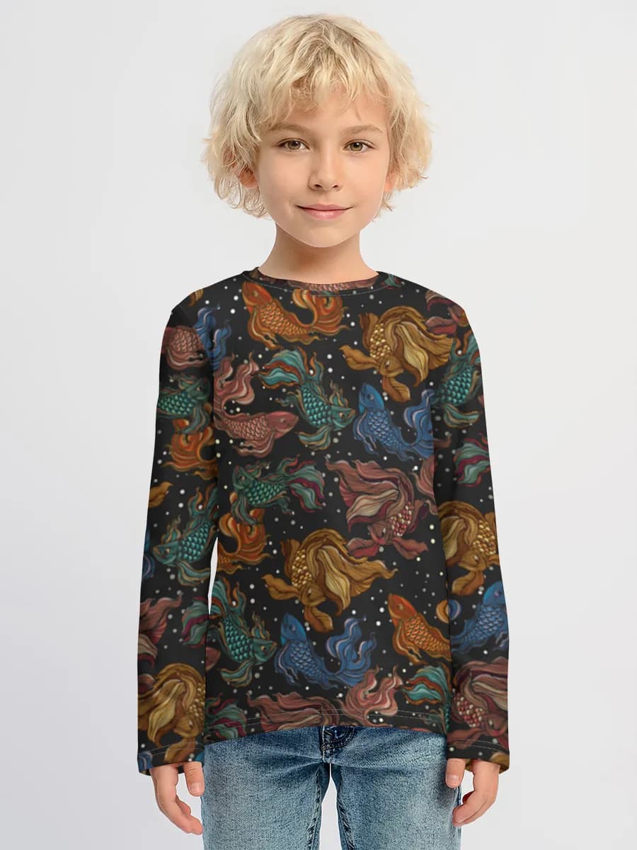 T-shirt manches longues coton garçon