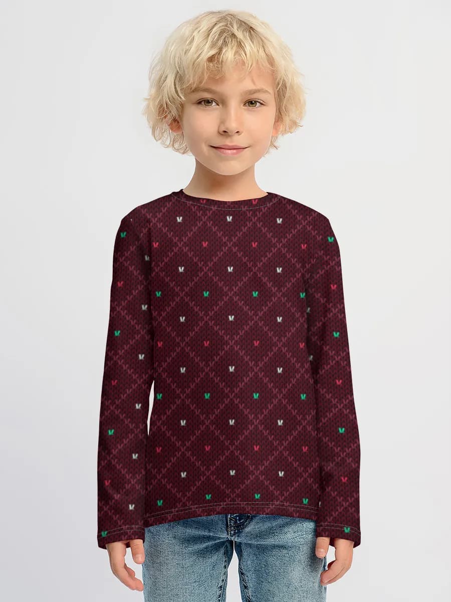 Boys' cotton long sleeve shirt