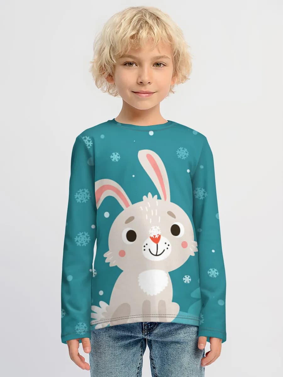 Camiseta Manga Larga de Algodón Niño