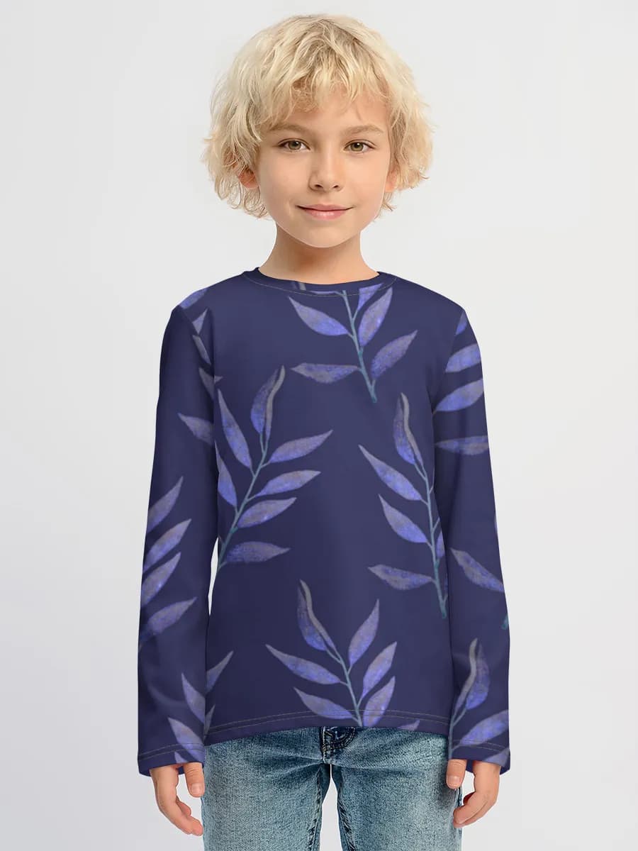 Baumwoll-Langarmshirt Jungen