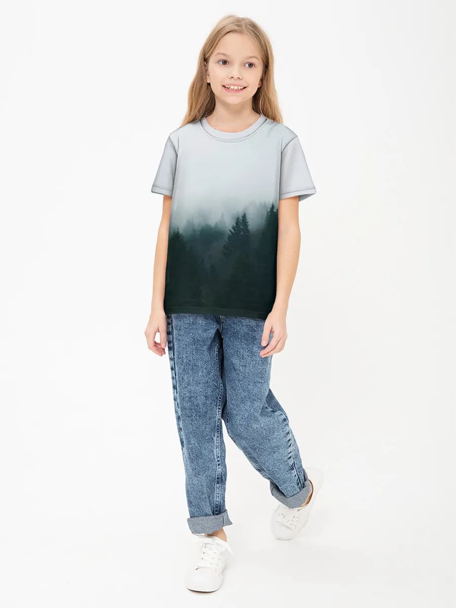 Basic Baumwoll-T-Shirt Mädchen