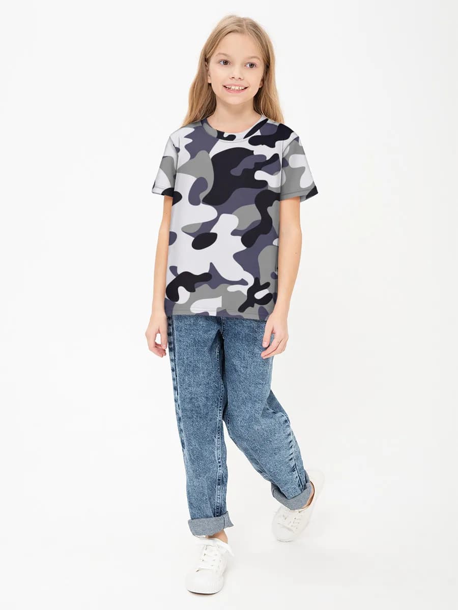 Camiseta Básica de Algodón Niña