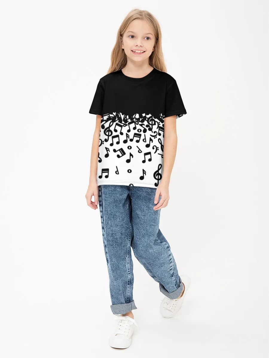 女の子 ベーシック コットンTシャツ