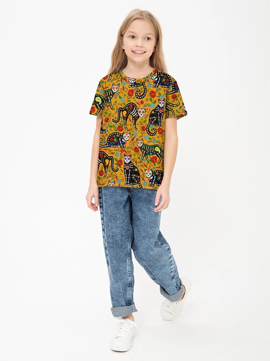 女の子 ベーシック コットンTシャツ