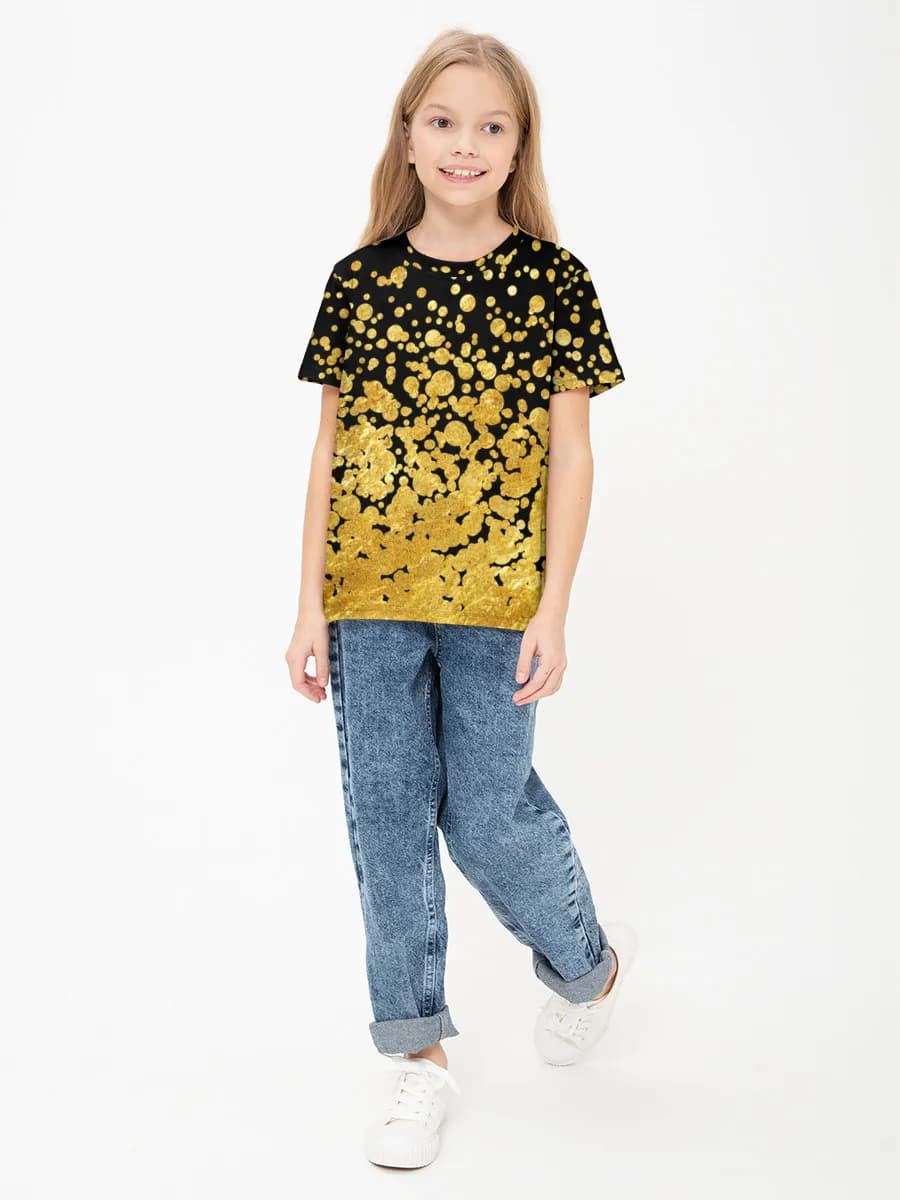 Basic Baumwoll-T-Shirt Mädchen