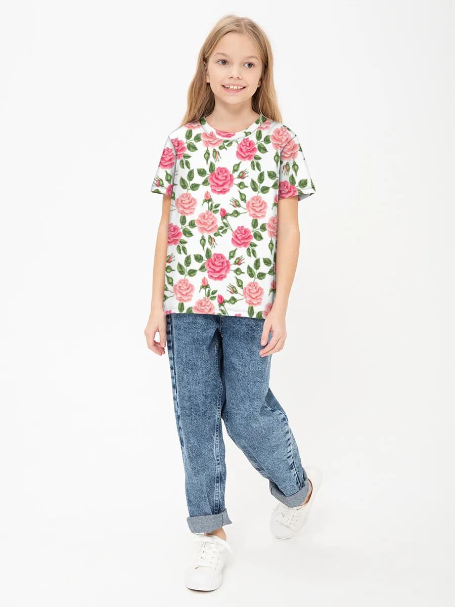 T-shirt coton basique fille
