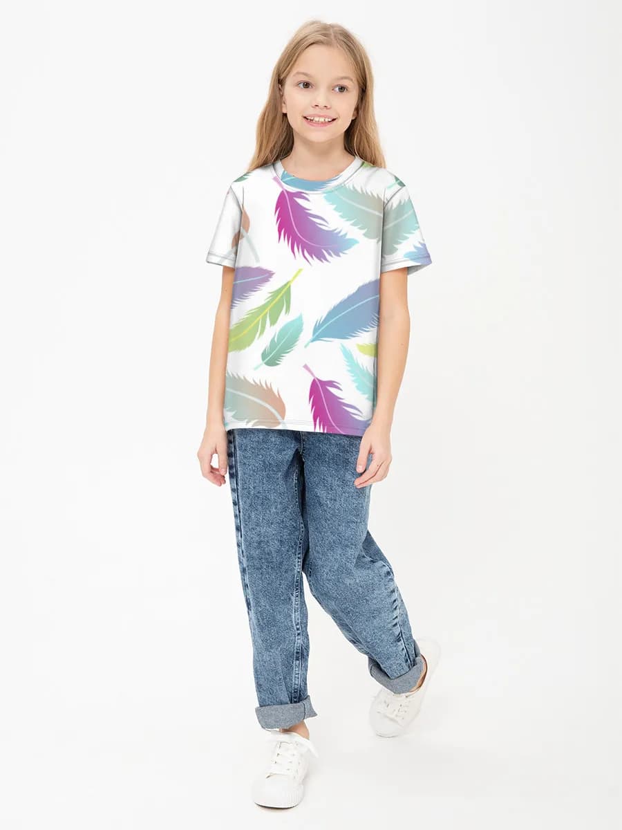 Camiseta Básica de Algodón Niña