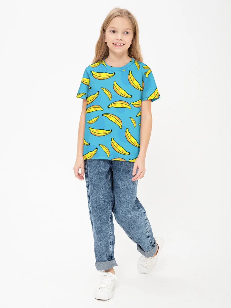 Camiseta Básica de Algodón Niña