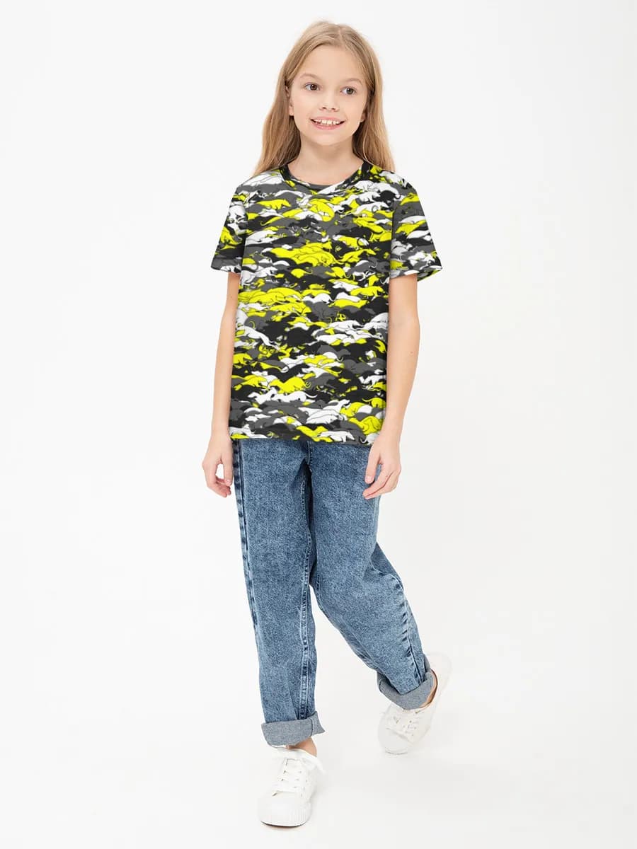 Camiseta Básica de Algodón Niña