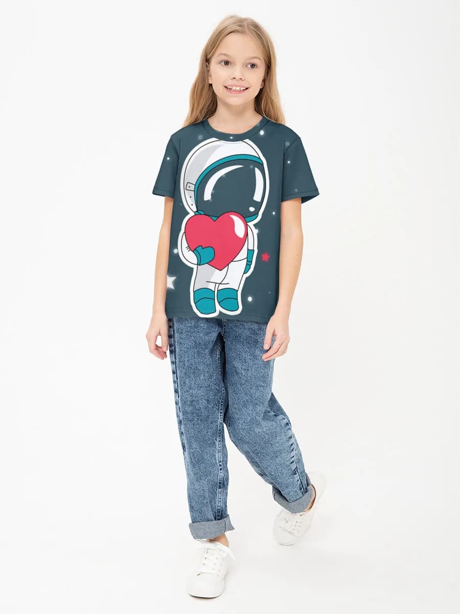 T-shirt coton basique fille