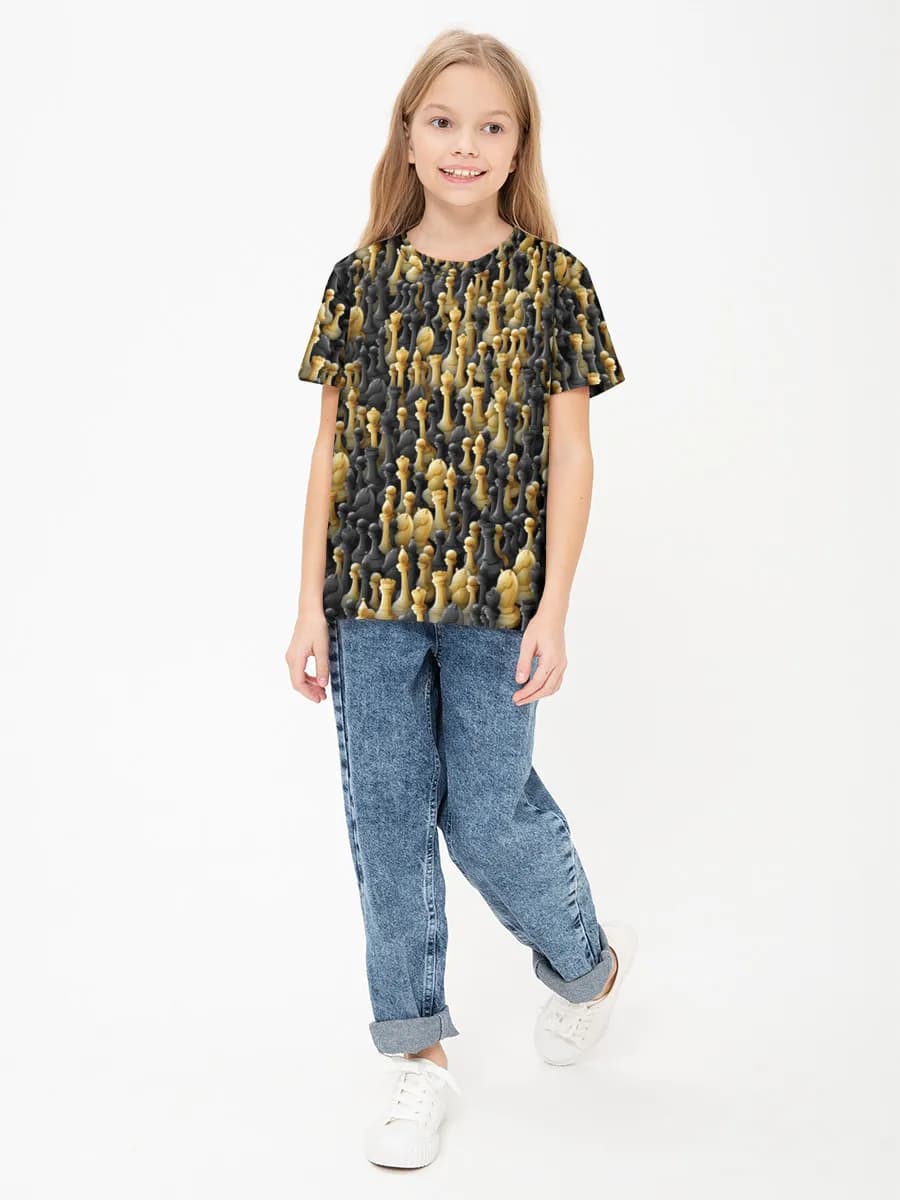 Basic Baumwoll-T-Shirt Mädchen