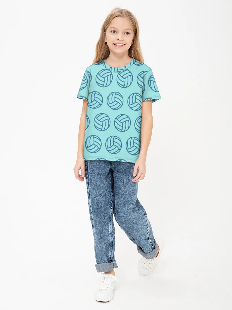 Basic Baumwoll-T-Shirt Mädchen