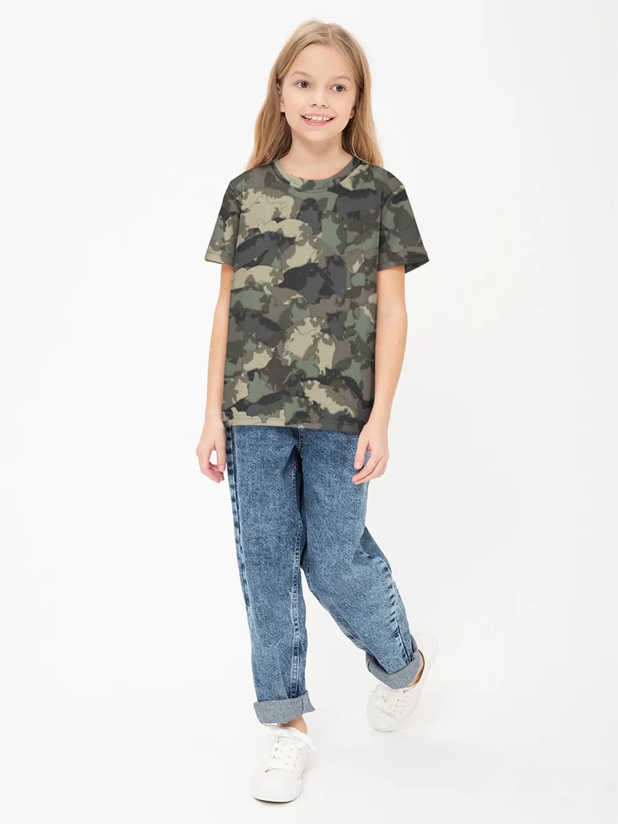 女の子 ベーシック コットンTシャツ