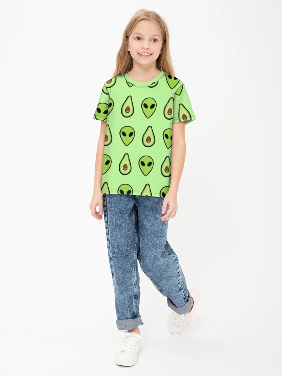 Camiseta Básica de Algodón Niña