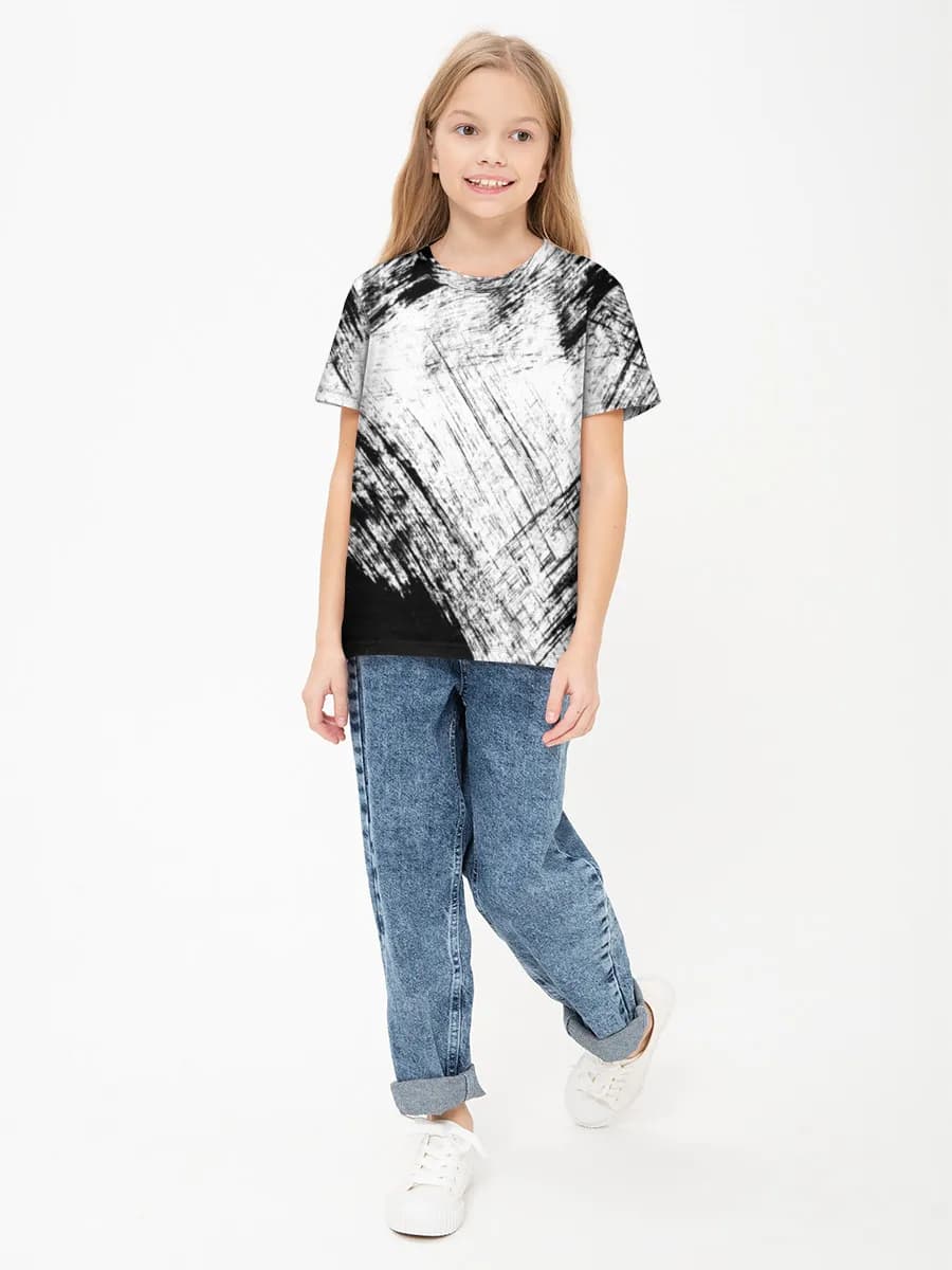 女の子 ベーシック コットンTシャツ