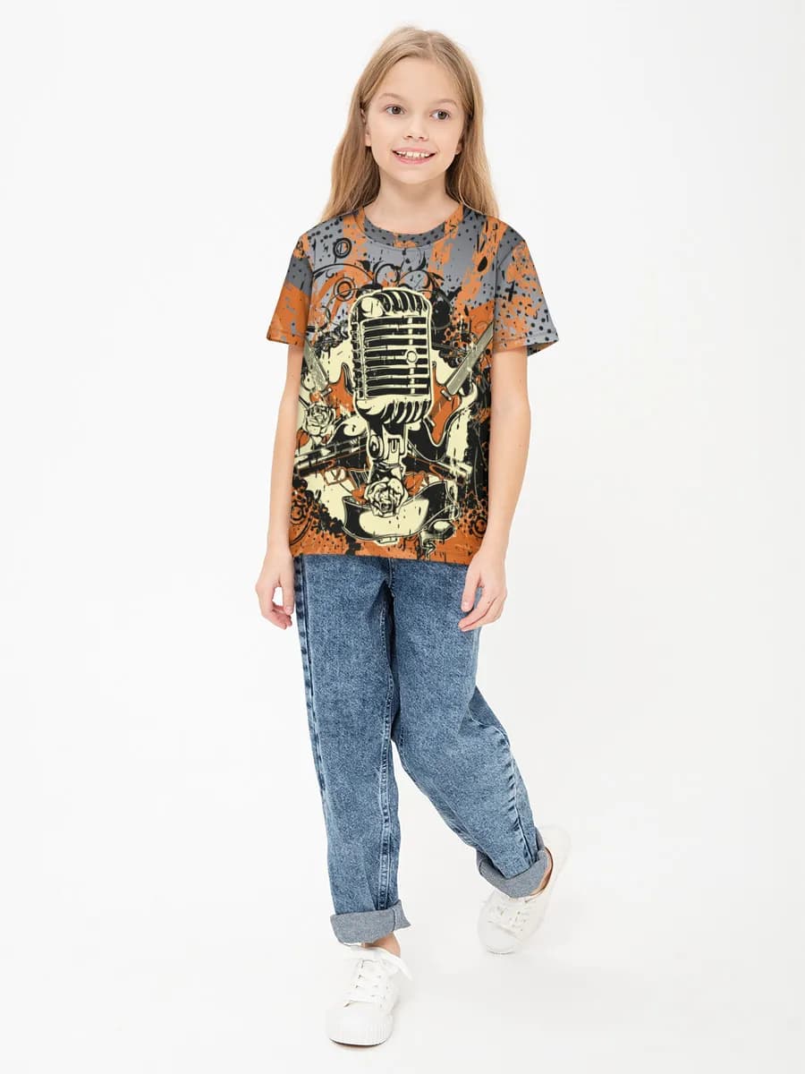 Camiseta Básica de Algodón Niña