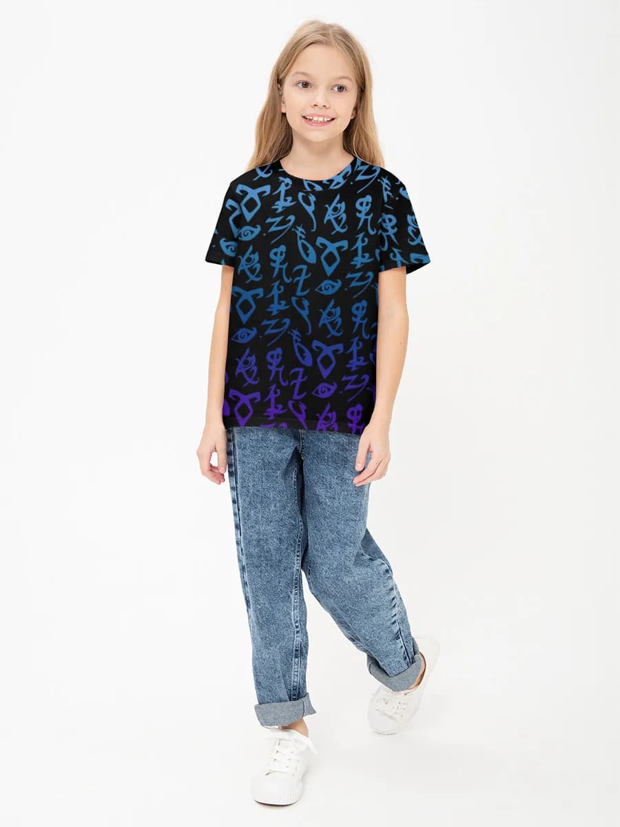 Basic Baumwoll-T-Shirt Mädchen