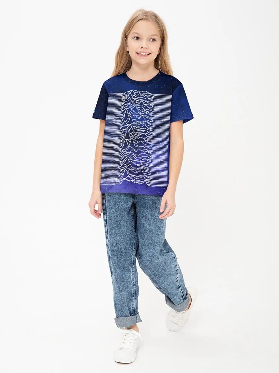 Girls' basic cotton T-shirt
