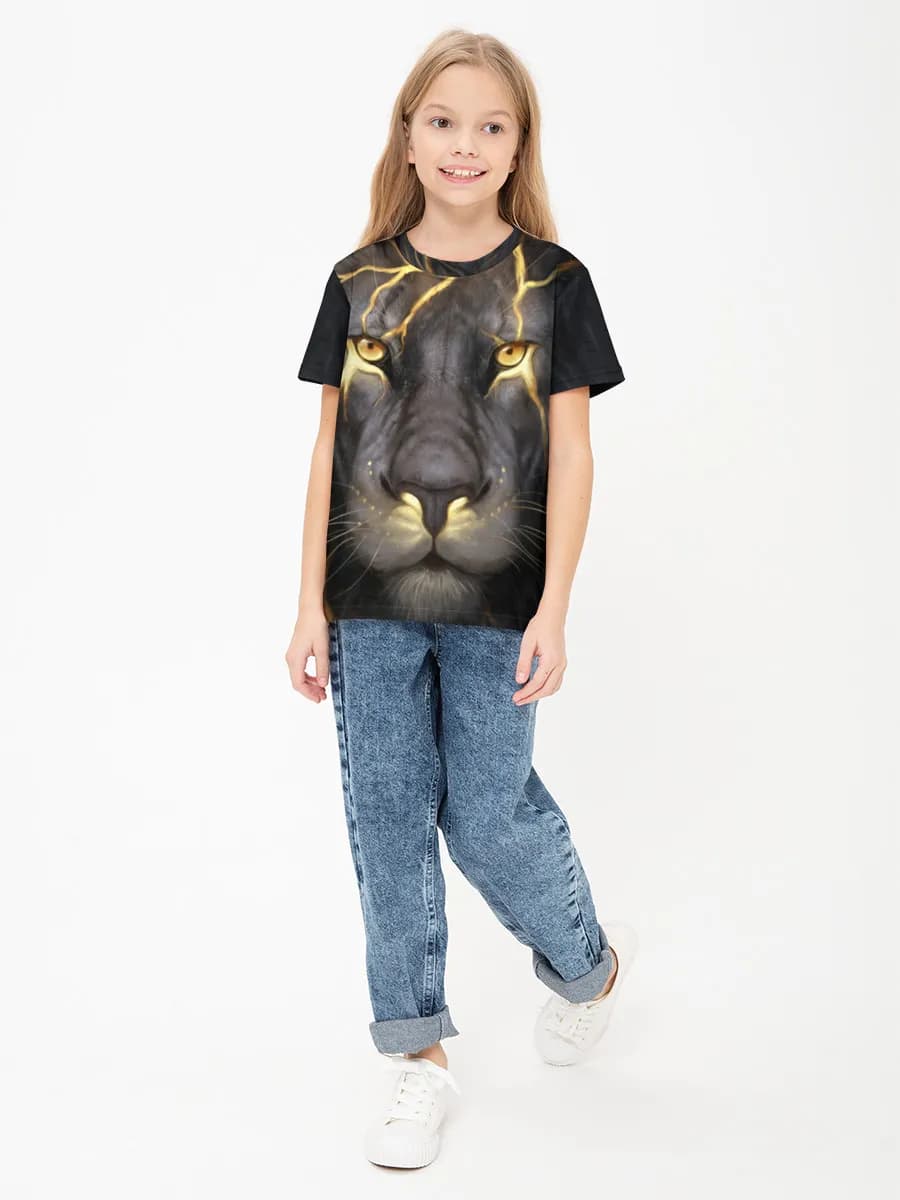 Basic Baumwoll-T-Shirt Mädchen