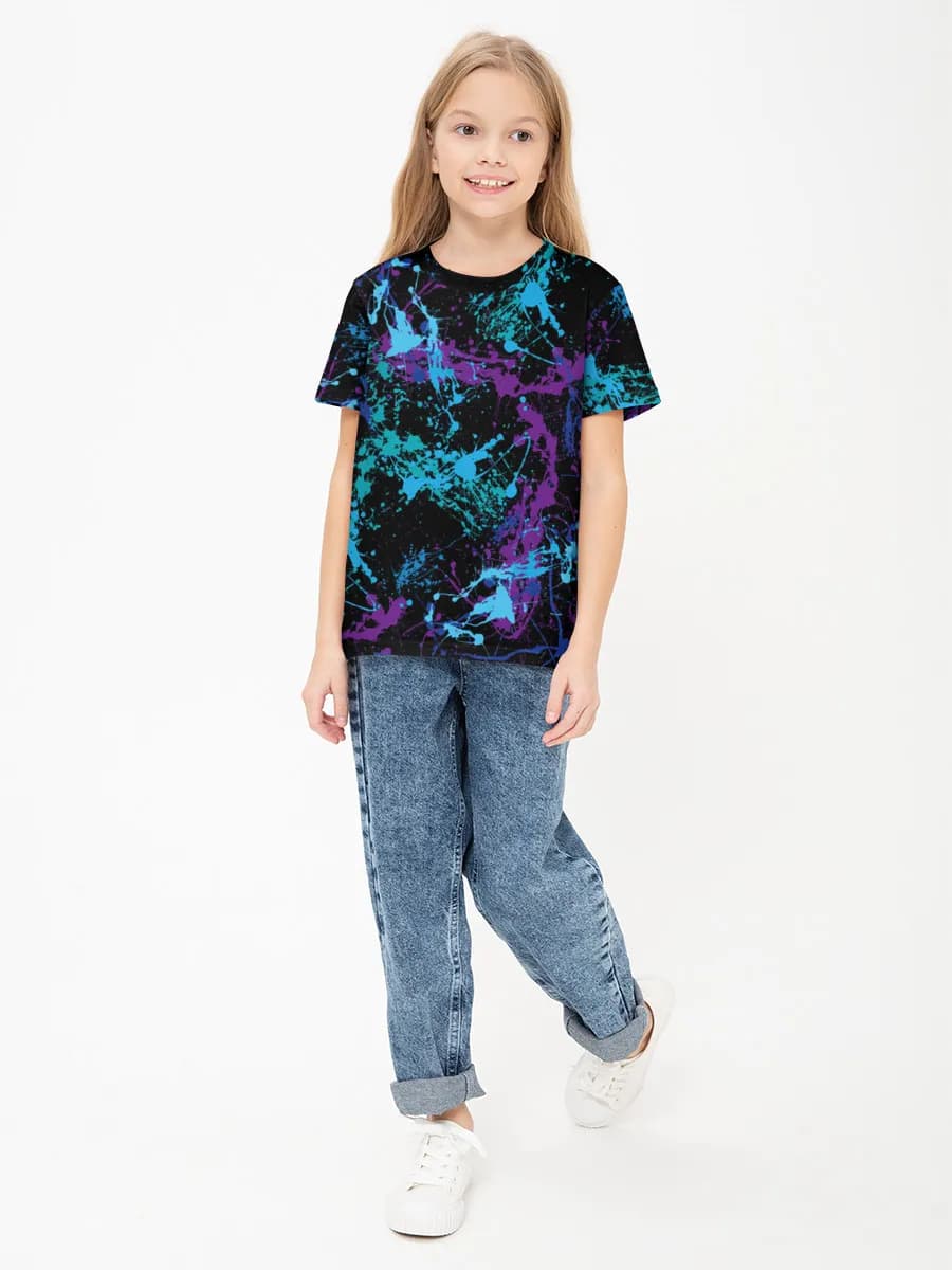 Camiseta Básica de Algodón Niña