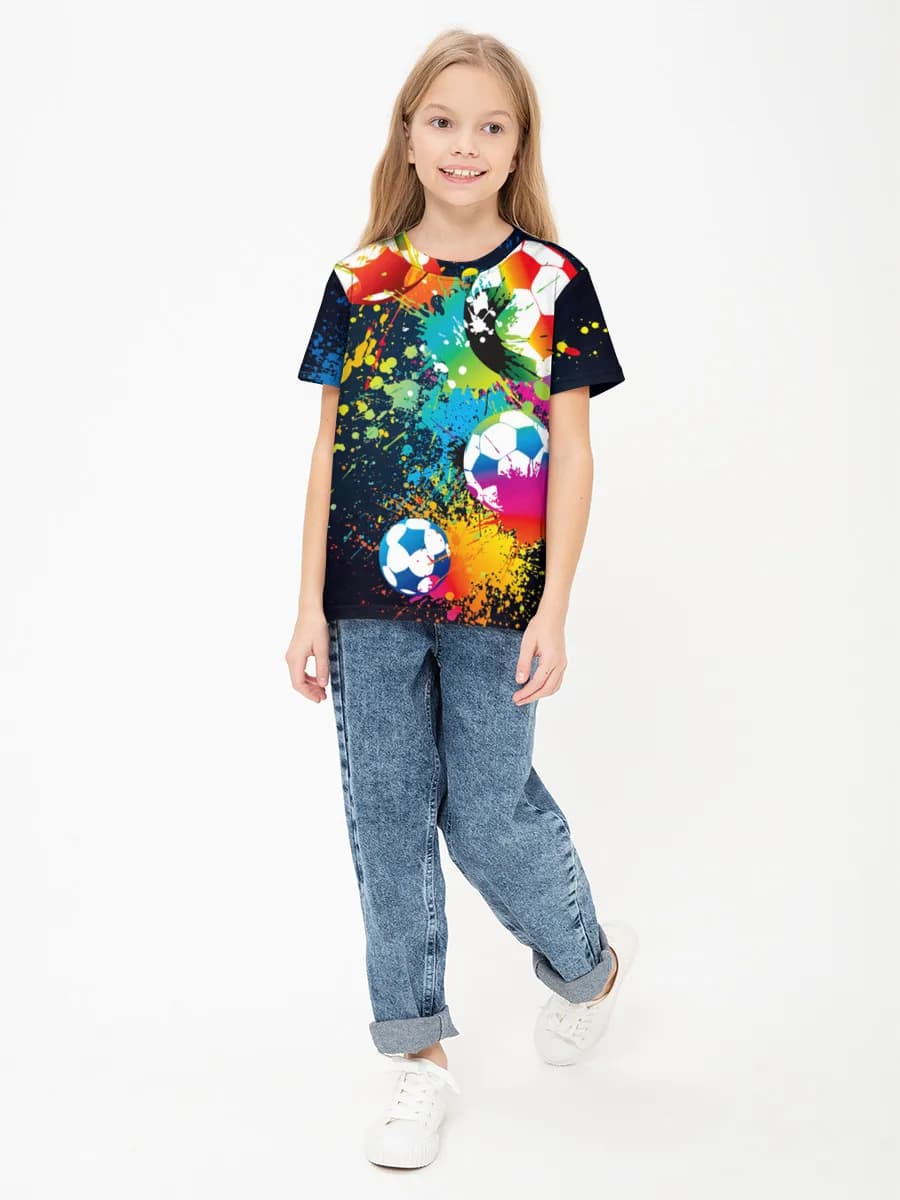 Camiseta Básica de Algodón Niña