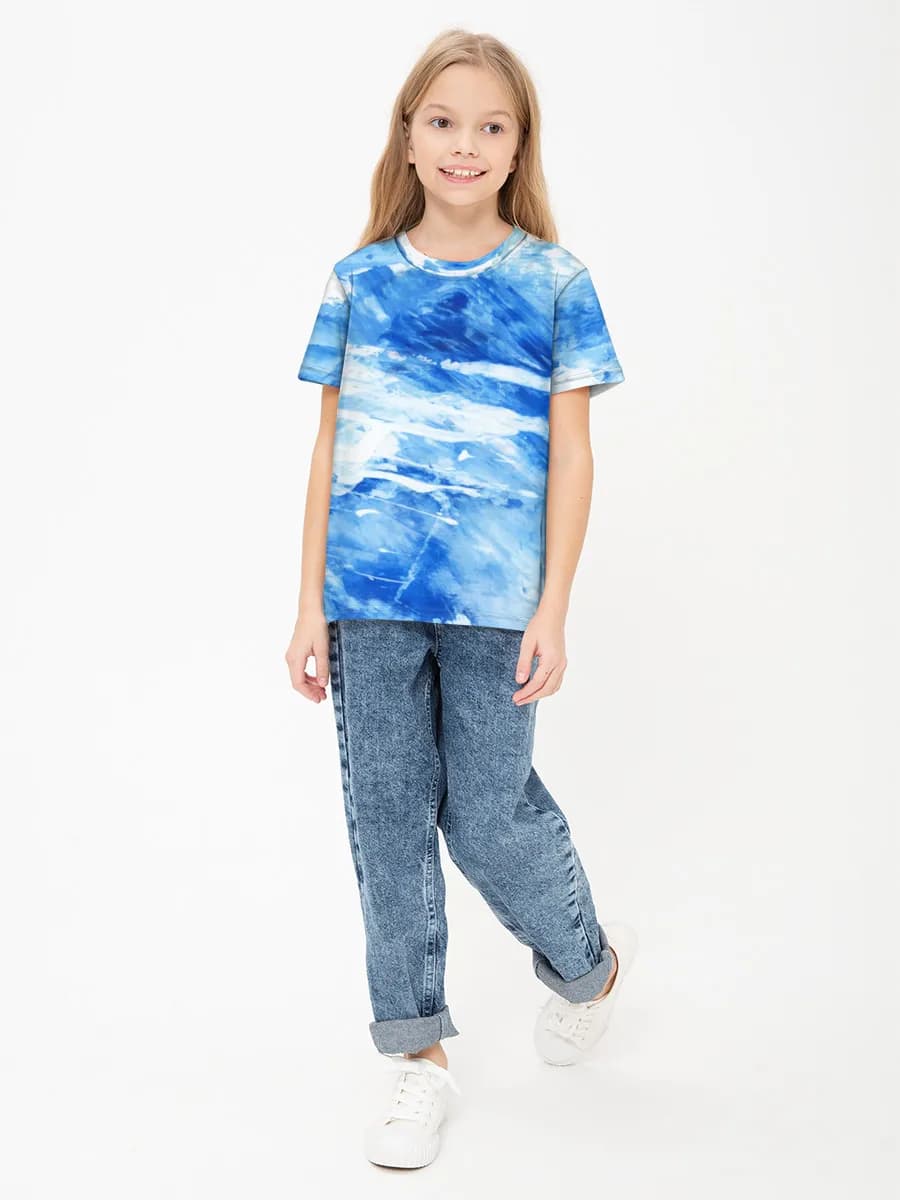 Basic Baumwoll-T-Shirt Mädchen