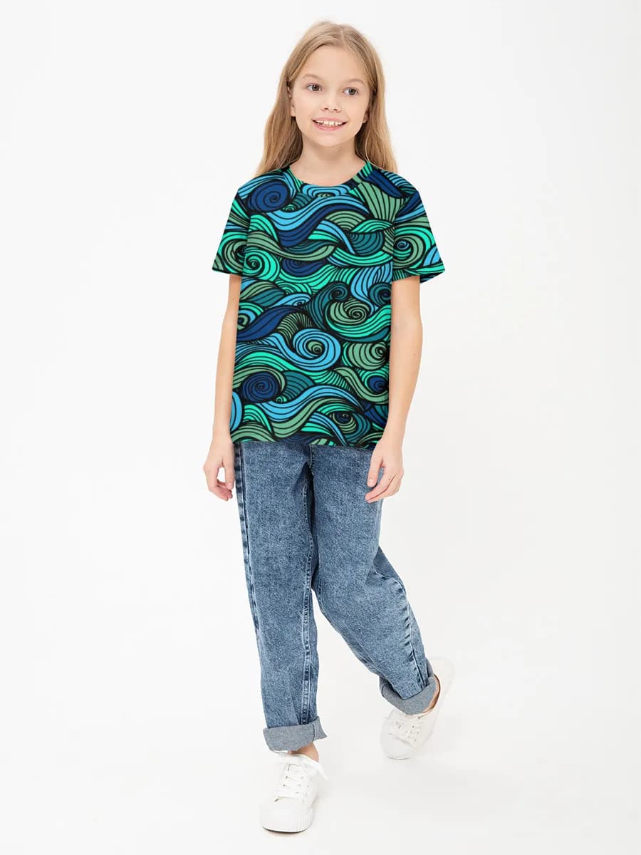 Camiseta Básica de Algodón Niña