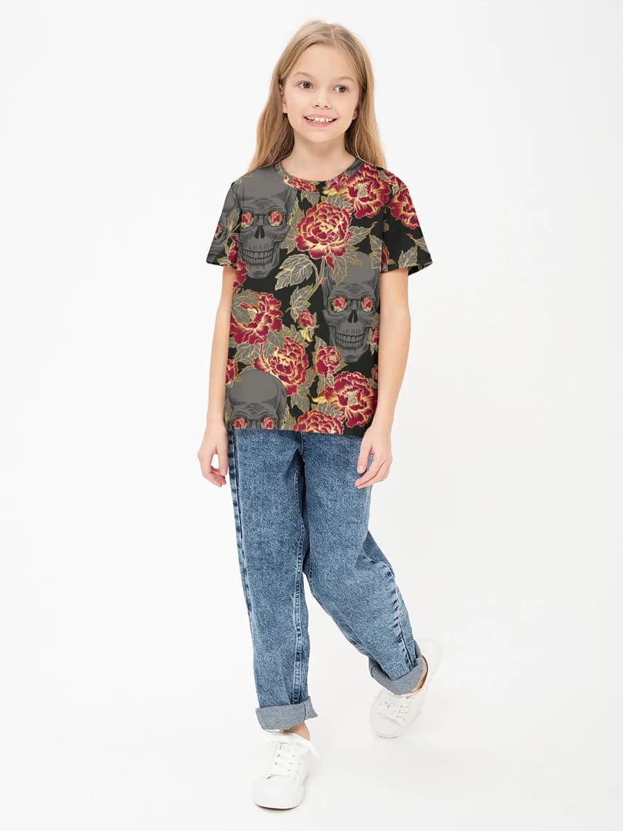 Camiseta Básica de Algodón Niña