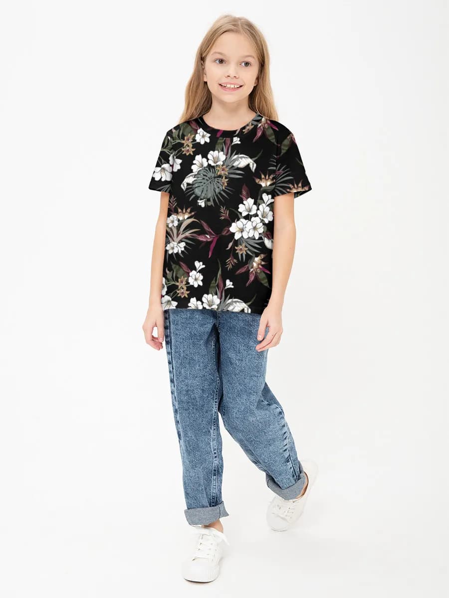 T-shirt coton basique fille