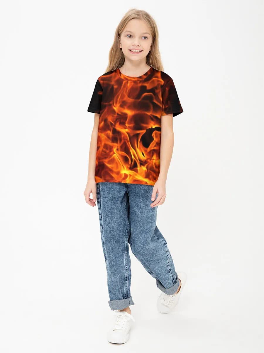 Camiseta Básica de Algodón Niña
