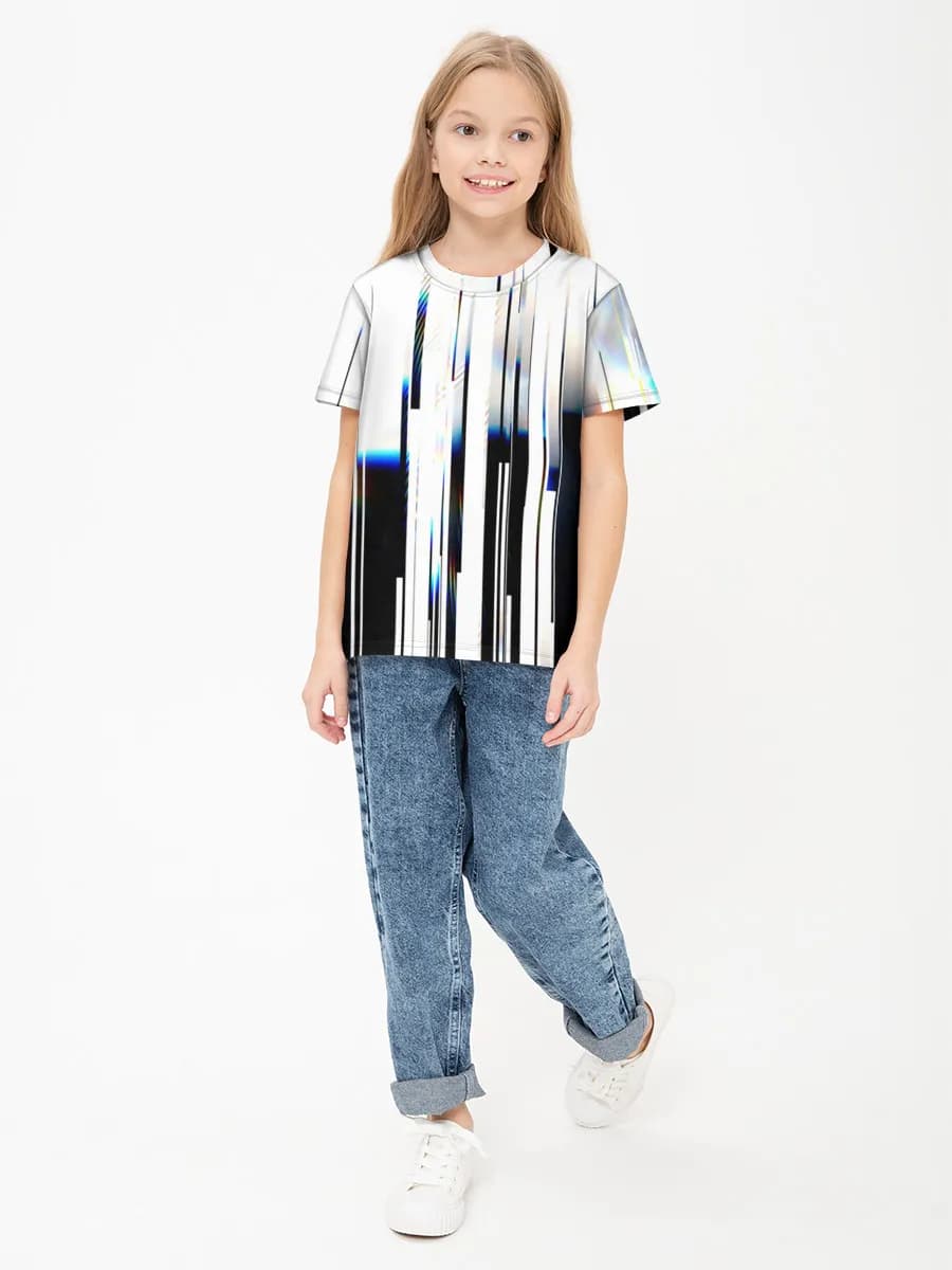 Camiseta Básica de Algodón Niña